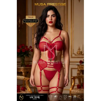 Lencería con varilla LIV10 ROJO