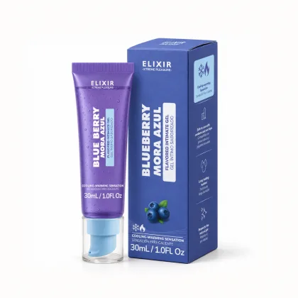 Gel Íntimo Saborizado Mora Azul Elixir - Tamaño: 30ML
