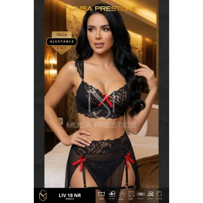 Lencería LIV18 NEGRA