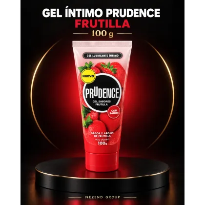 LUBRICANTE NEUTRO CON AROMA A FRESA PRUDENCE 100 G