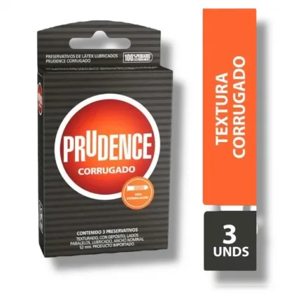 Preservativo Prudence x 3 Corrugado