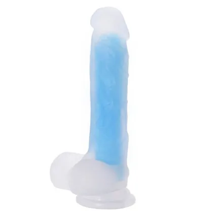 Dildo Luminous 19 cm - Color: Azul