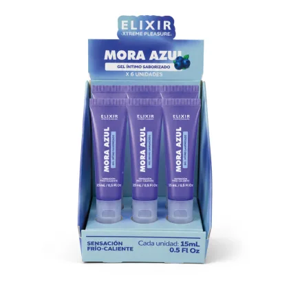 Gel Íntimo Saborizado Mora Azul Elixir