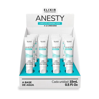 Elixir Anesty Lubricante íntimo Anal Desensibilizante - Tamaño: Caja x12 (15ml)