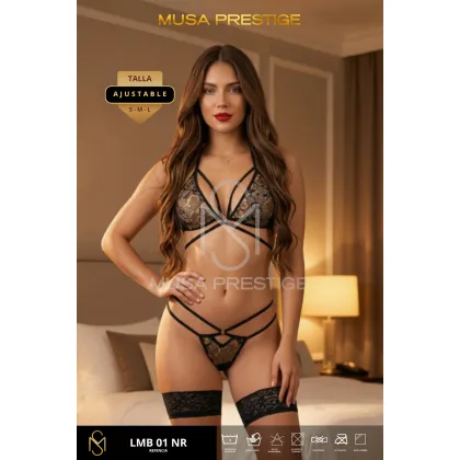 Lencería LMB 01 NEGRO DORADO