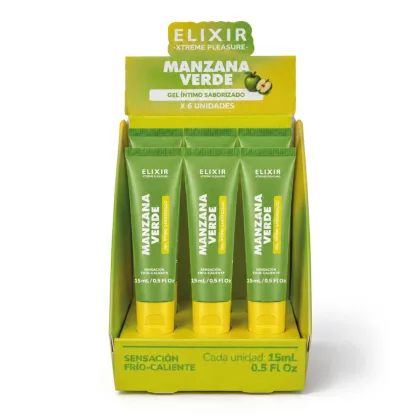 Gel Íntimo Saborizado Manzana Verde Elixir