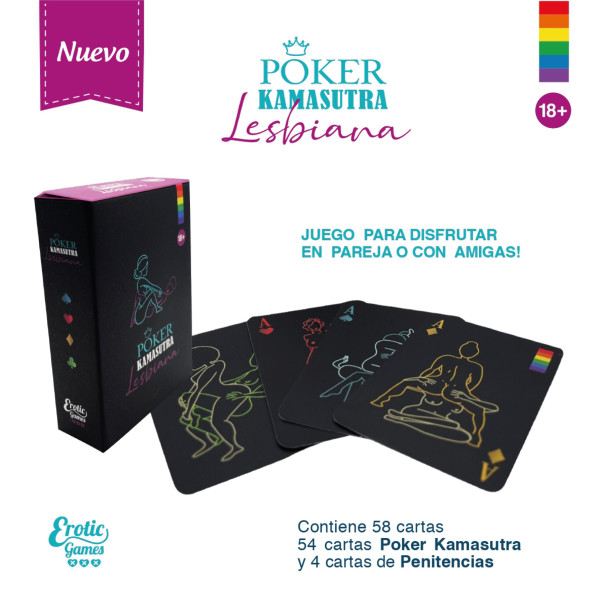 Juego Cartas Poker Kamasutra Lesbi EG