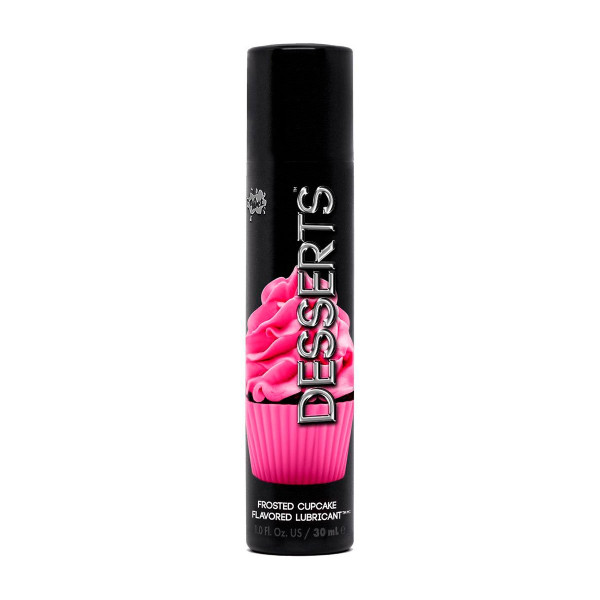 Lubricante Wet® Desserts® L con Sabor a Cupcake con Glaseado de Fresa