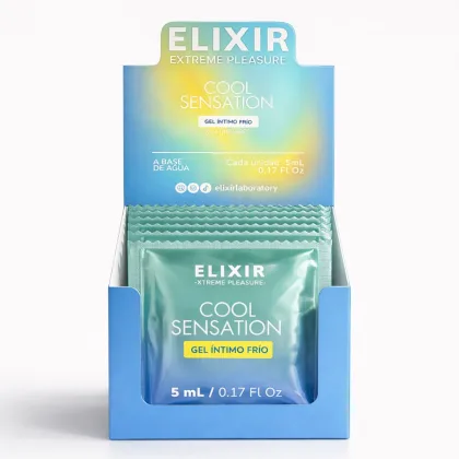 Lubricante Íntimo Frío Cool Sensation Elixir - Tamaño: Sachet Caja X24