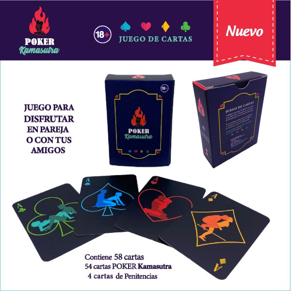 Juego de Cartas Eróticas Poker Kamasutra