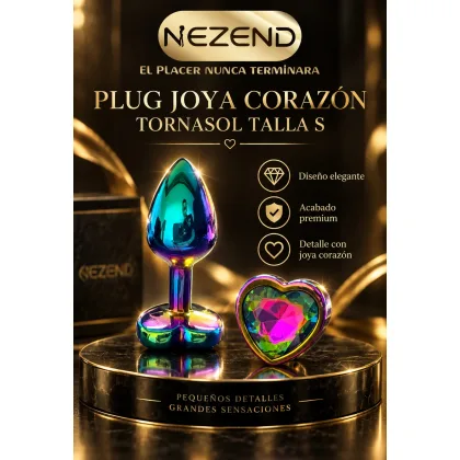 PLUG JOYA CORAZON TORNASOL TALLA S