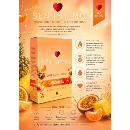 LUBRICANTE ÍNTIMO CALIENTE TROPICAL SEN INTIMO 30ML