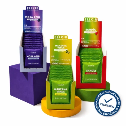 Pague 2 Lleve 3 Sachet x24 Gel Íntimo Saborizado Elixir