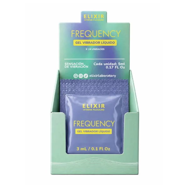 Frequency Vibrador Líquido - Tamaño: Sachet Caja X24
