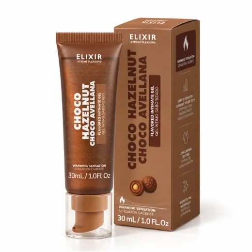 Gel Íntimo Saborizado Choco Avellana Elixir - Tamaño: 30 ML