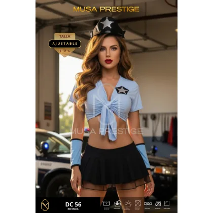 Disfraz Musa Policia DC56