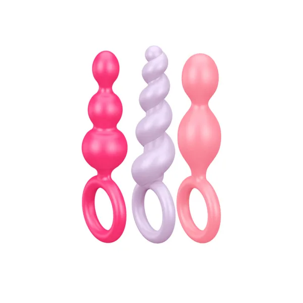 Satisfyer Booty Call Set de Plugs Anales - Color: Multicolor