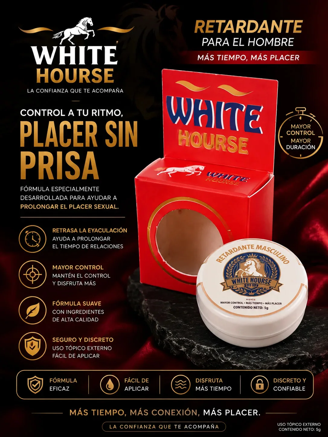 Crema Retardante White Horse