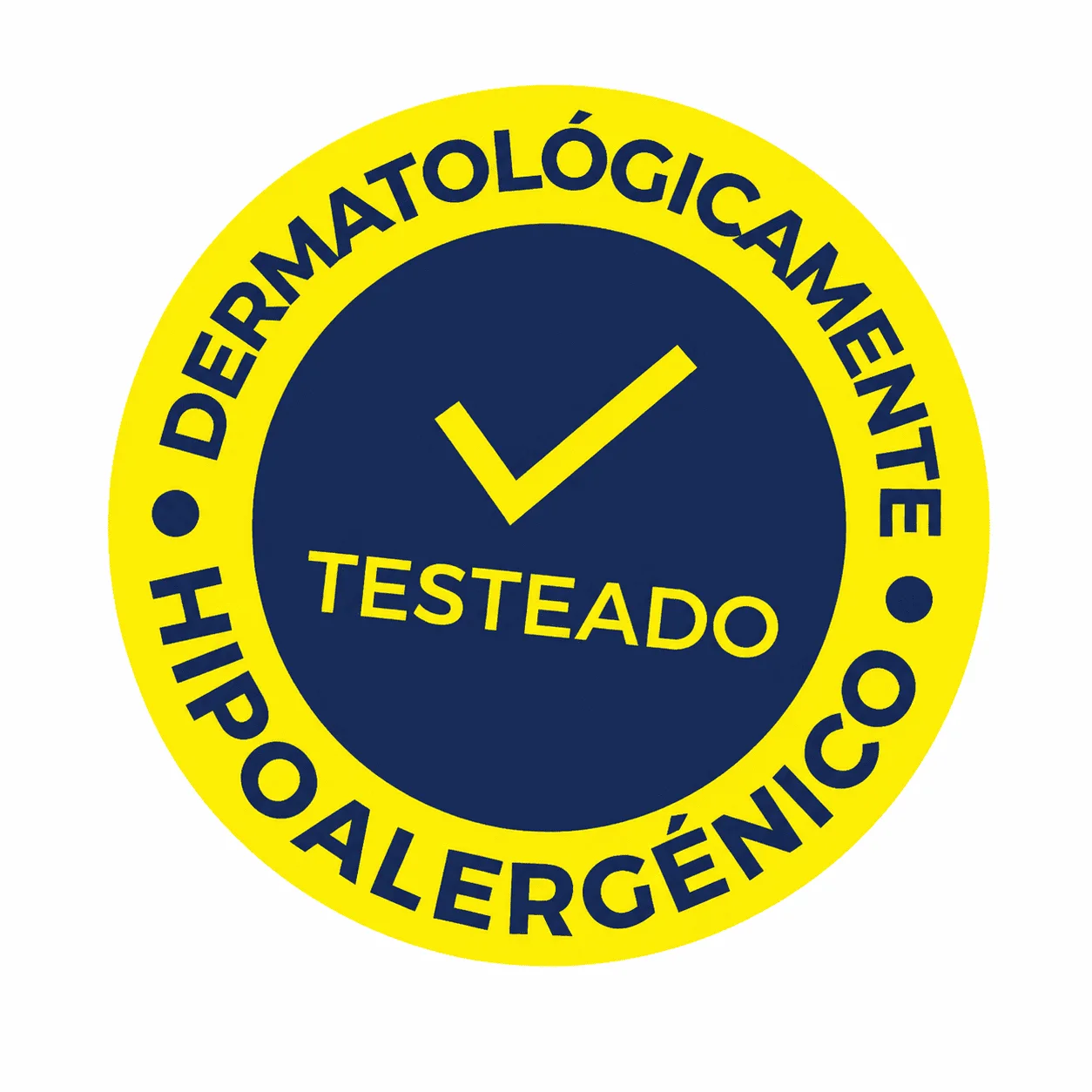 Sello dermatológicamente testeado e hipoalergénico