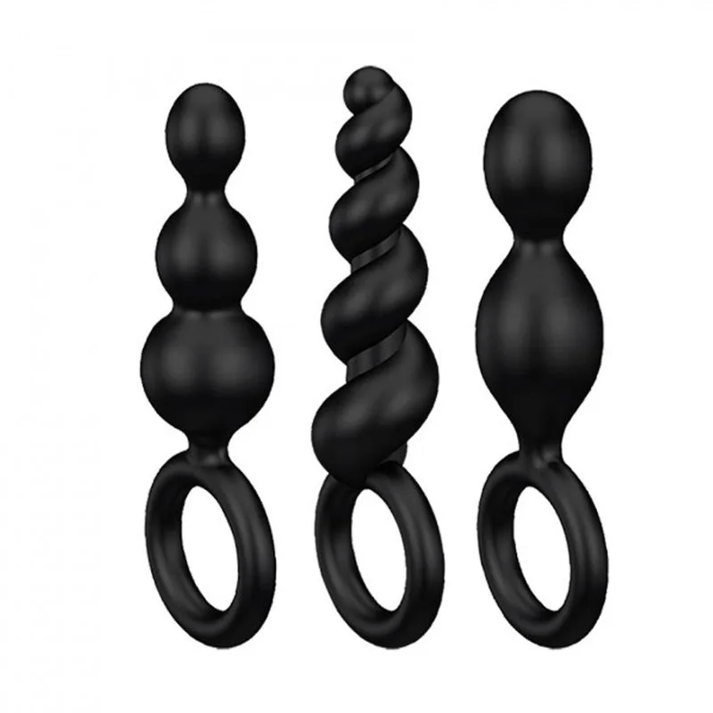 Satisfyer Booty Call Set de Plugs Anales - Color: Negro