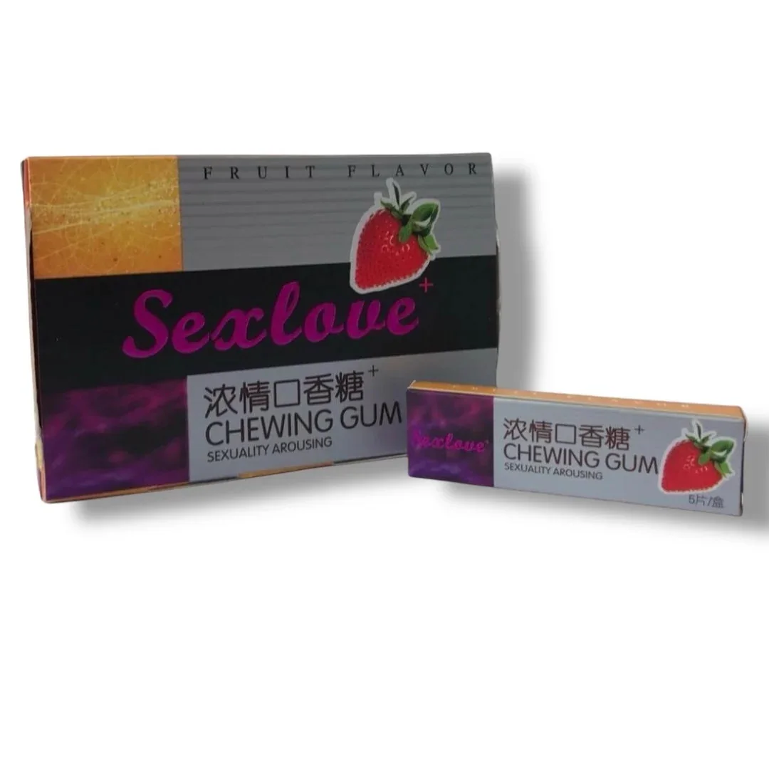 CHICLETS Sexlove Bubble Gum x 10 Cajitas Cajita x 5 unidades