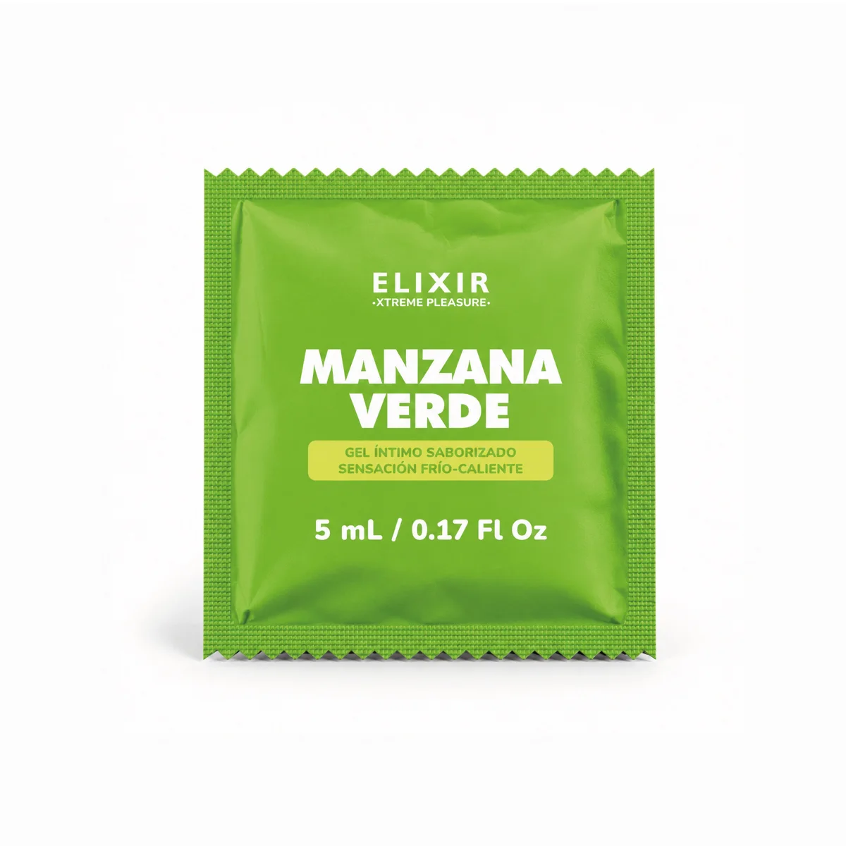 Gel íntimo saborizado Elixir Manzana Verde 5 mL